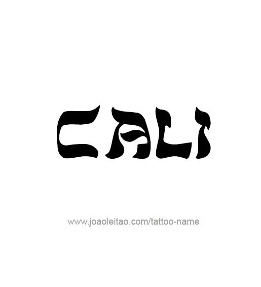 Tattoo Design Name Cali  