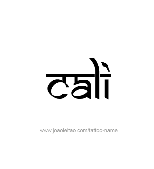 Tattoo Design Name Cali  