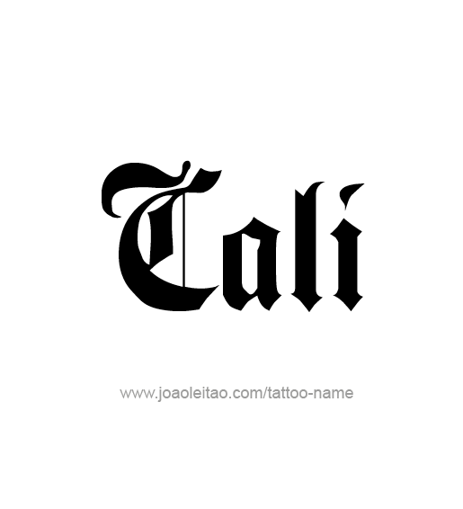 Tattoo Design Name Cali  