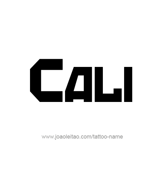 Tattoo Design Name Cali  