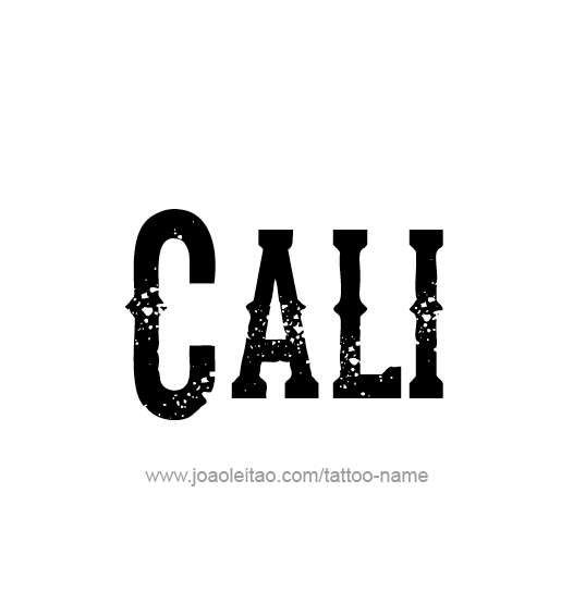 Tattoo Design Name Cali  