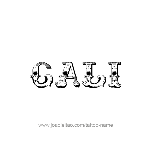 Tattoo Design Name Cali  