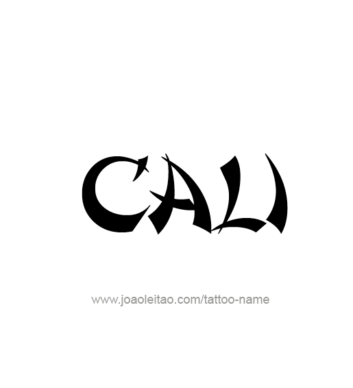 Tattoo Design Name Cali  