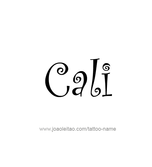 Tattoo Design Name Cali  