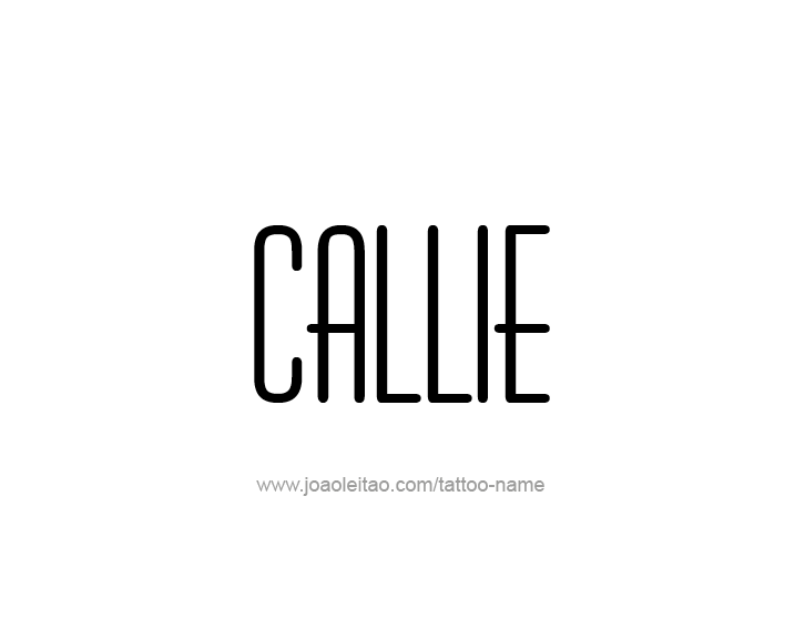 Tattoo Design Name Callie  