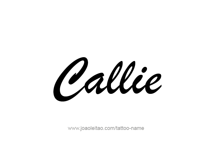 Tattoo Design Name Callie  