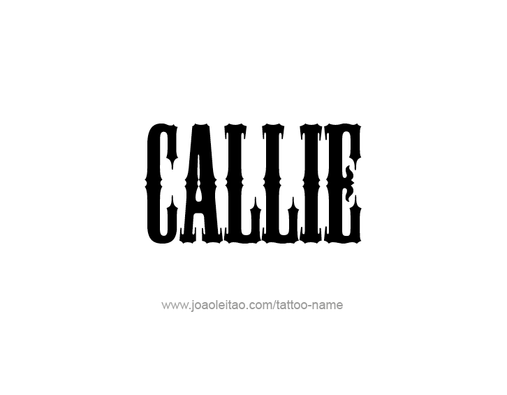 Tattoo Design Name Callie  