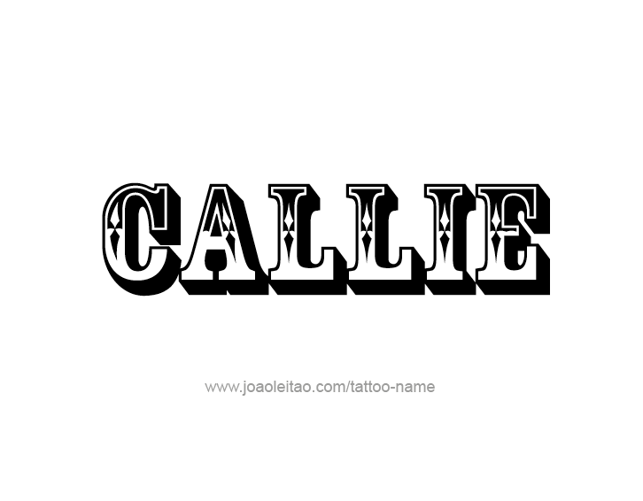 Tattoo Design Name Callie  