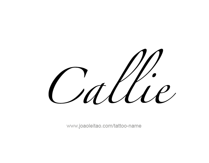 Tattoo Design Name Callie  