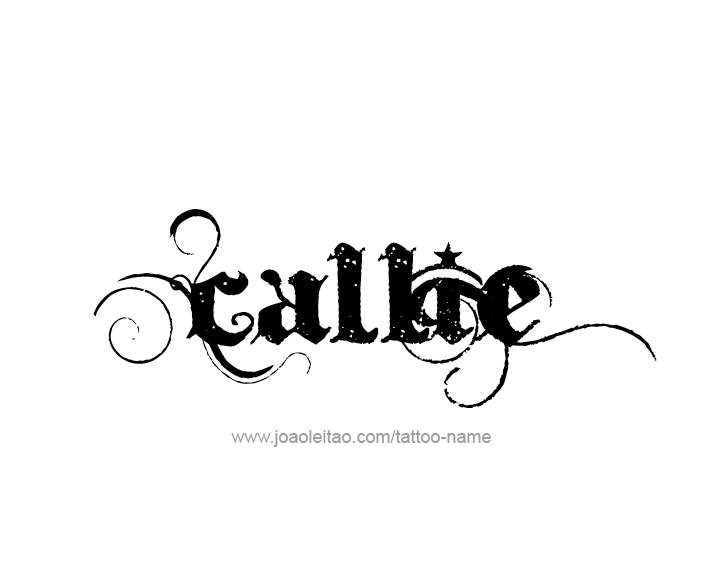 Tattoo Design Name Callie  