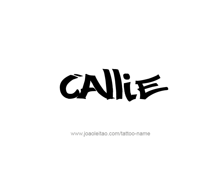 Tattoo Design Name Callie  