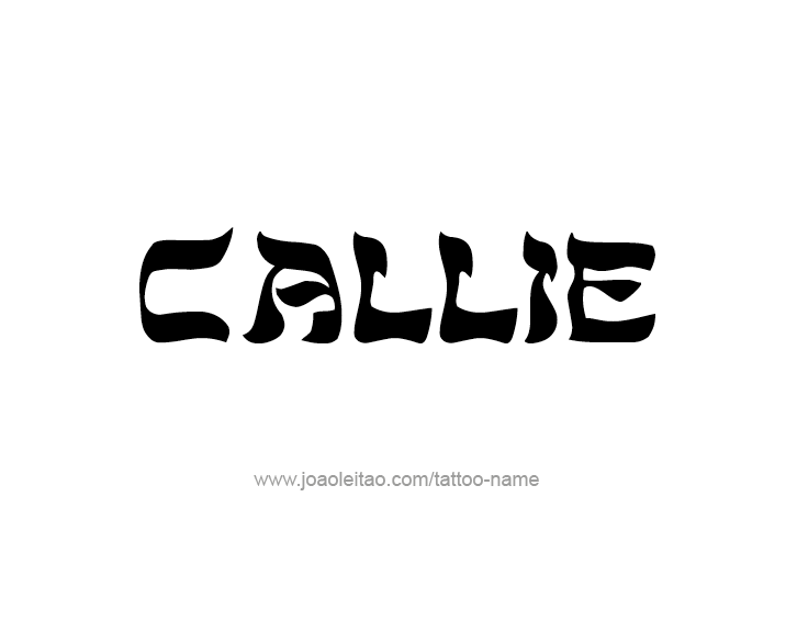 Tattoo Design Name Callie  