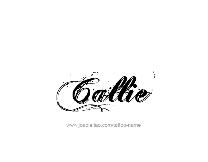 Tattoo Design Name Callie  