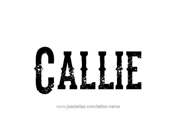 Tattoo Design Name Callie  