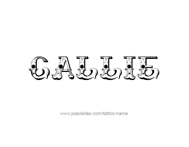 Tattoo Design Name Callie  