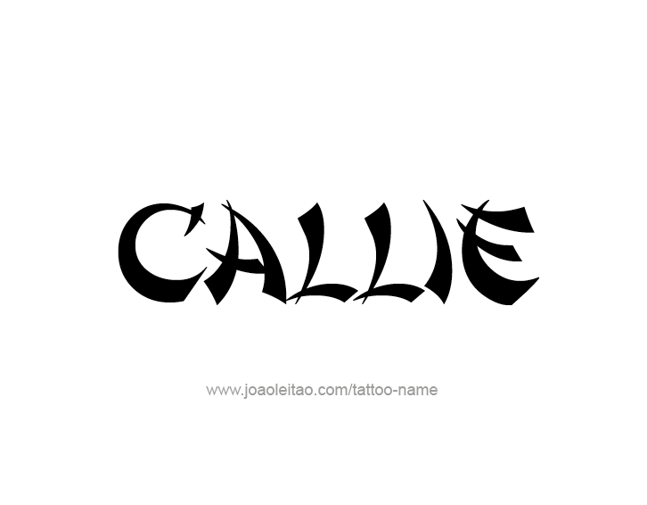 Tattoo Design Name Callie  