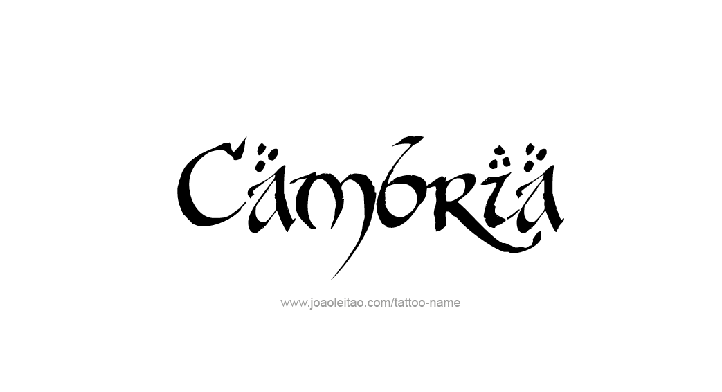 Tattoo Design Name Cambria  