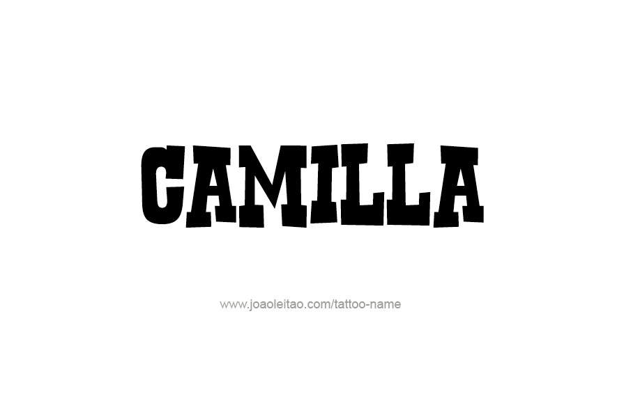 Tattoo Design Name Camilla  