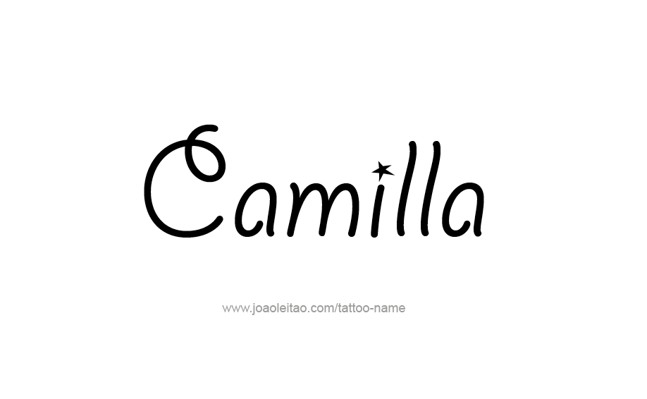 Tattoo Design Name Camilla  