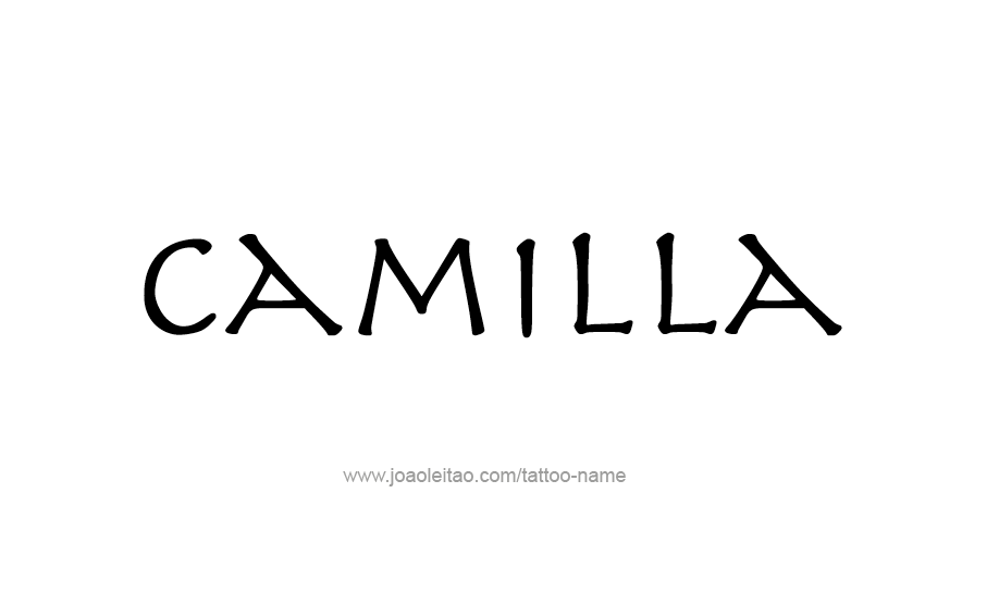 Tattoo Design Name Camilla  