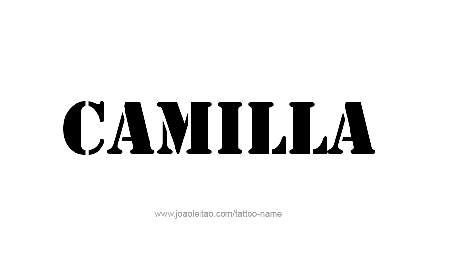 Tattoo Design Name Camilla  