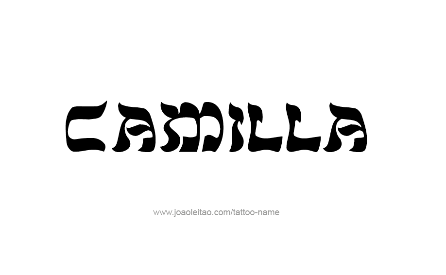 Tattoo Design Name Camilla  