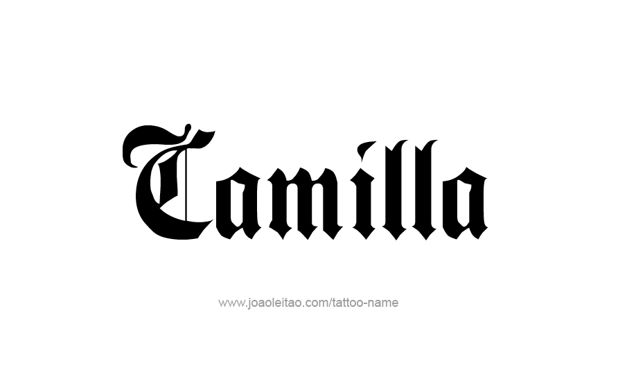 Tattoo Design Name Camilla  