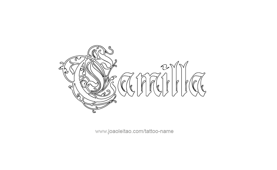 Tattoo Design Name Camilla  