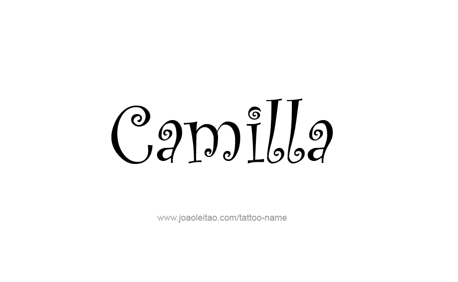 Tattoo Design Name Camilla  