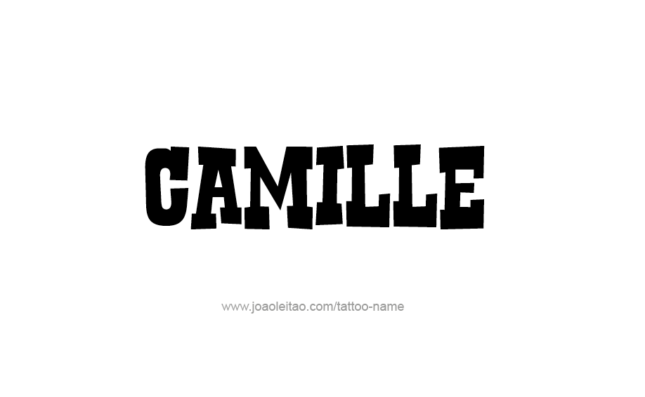 Tattoo Design Name Camille  