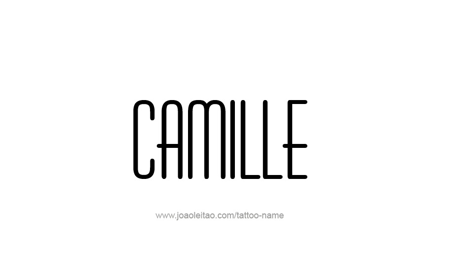 Tattoo Design Name Camille  