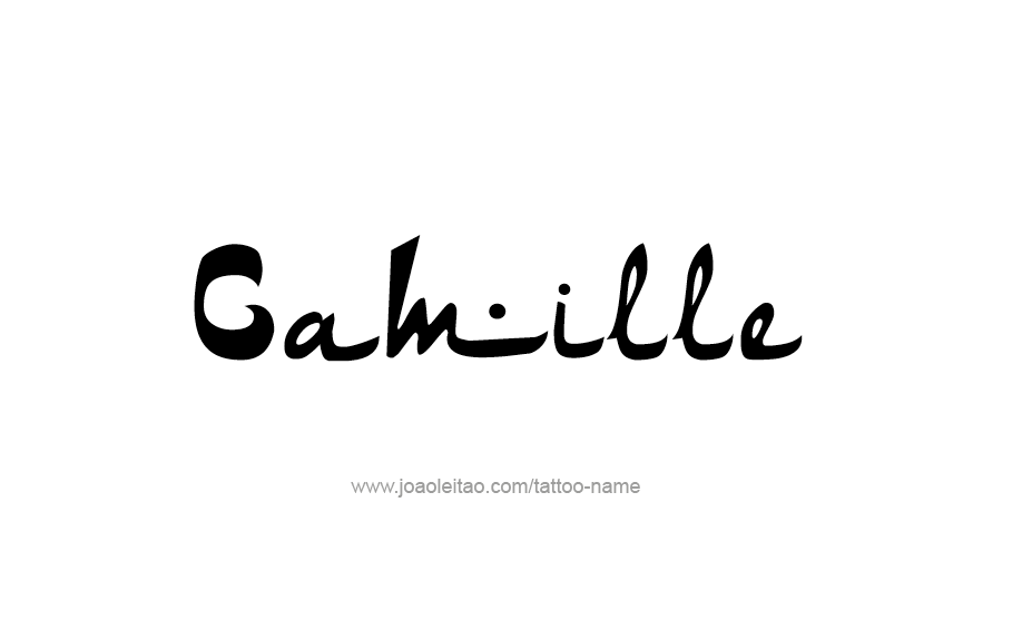 Tattoo Design Name Camille  