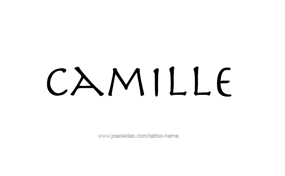 Tattoo Design Name Camille  