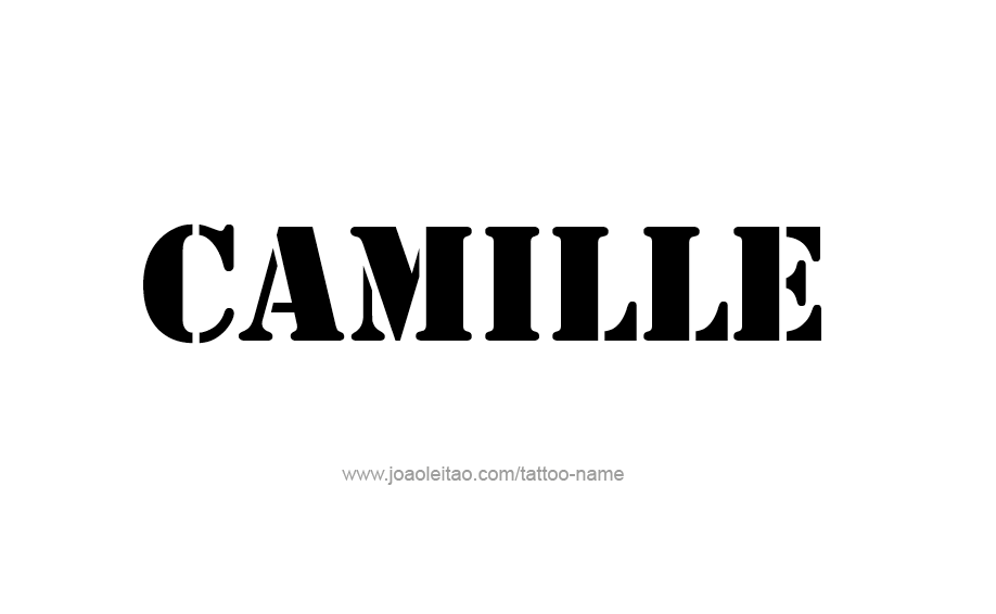 Tattoo Design Name Camille  