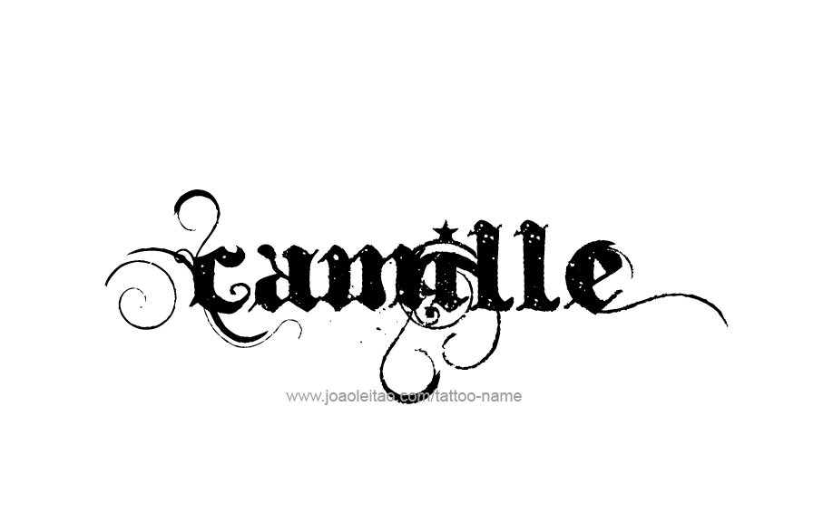 Tattoo Design Name Camille  