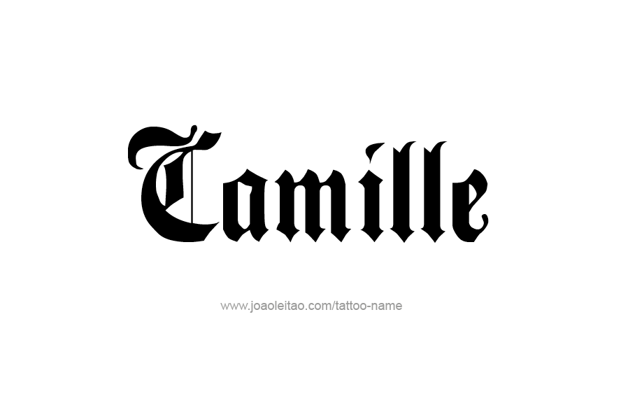 Tattoo Design Name Camille  