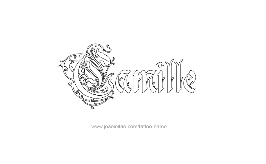 Tattoo Design Name Camille  