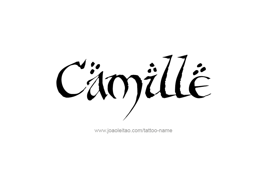 Tattoo Design Name Camille  