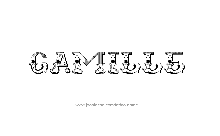 Tattoo Design Name Camille  