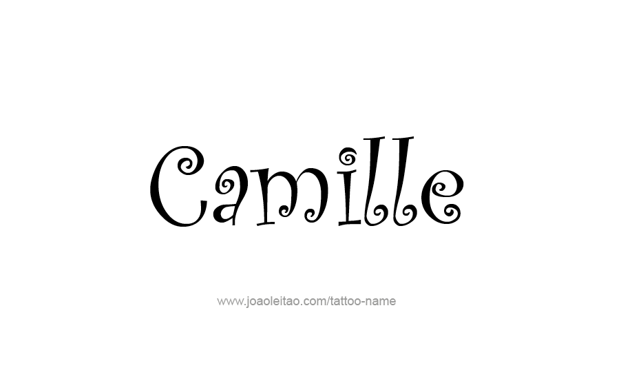 Tattoo Design Name Camille  