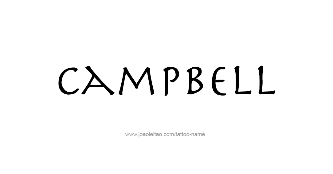 Tattoo Design Name Campbell  