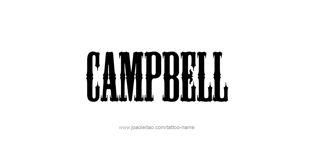 Tattoo Design Name Campbell  