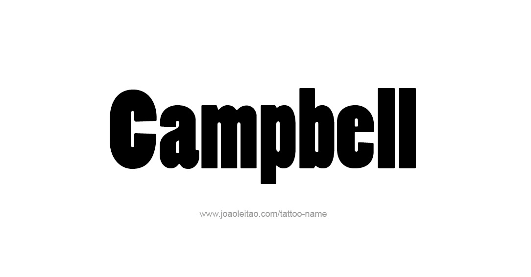 Tattoo Design Name Campbell  