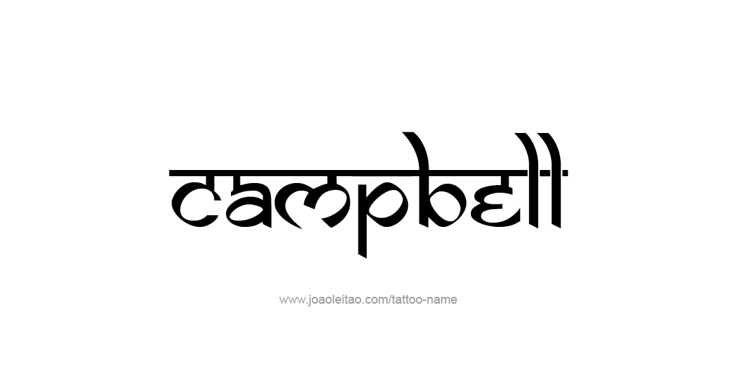 Tattoo Design Name Campbell  