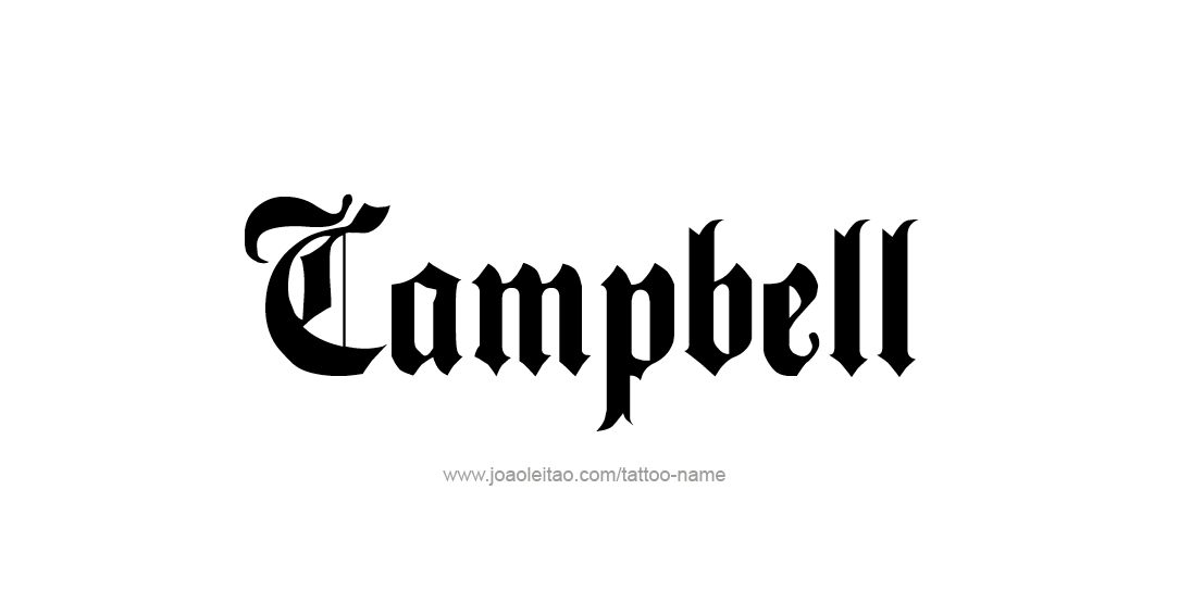 Tattoo Design Name Campbell  