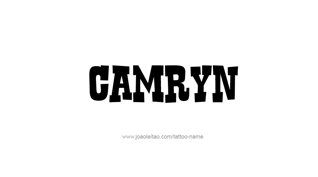 Tattoo Design Name Camryn  