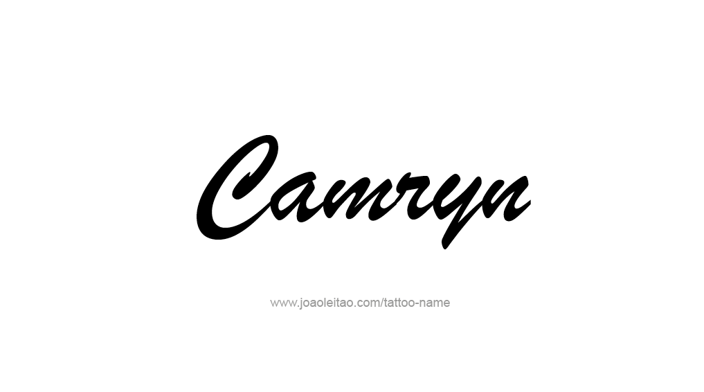 Tattoo Design Name Camryn  