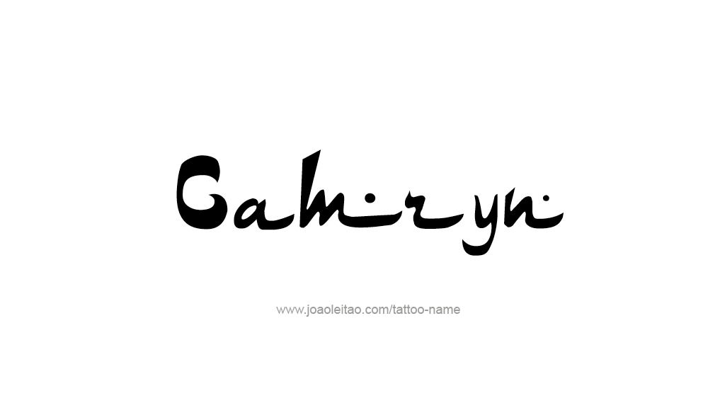 Tattoo Design Name Camryn  