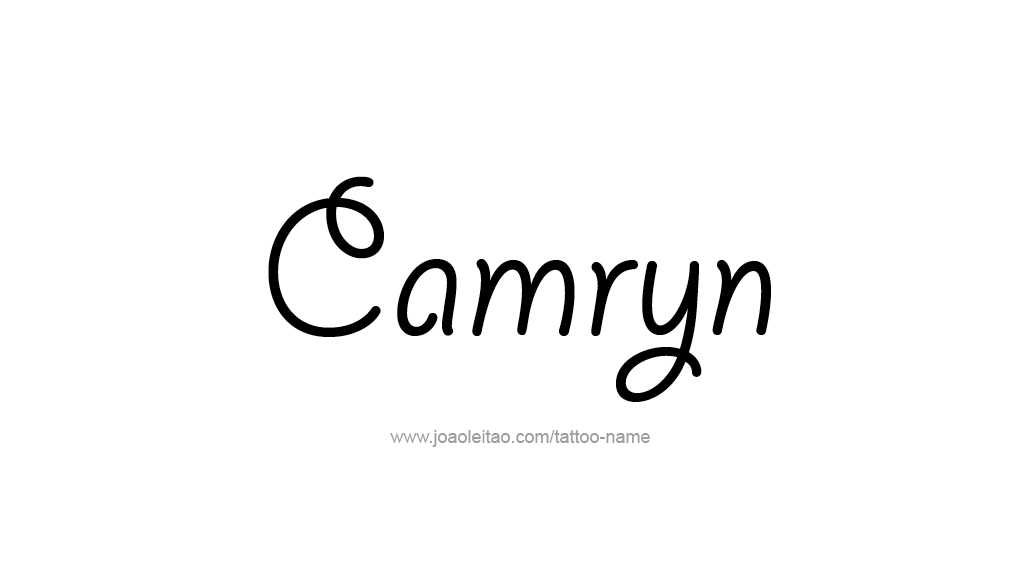 Tattoo Design Name Camryn  