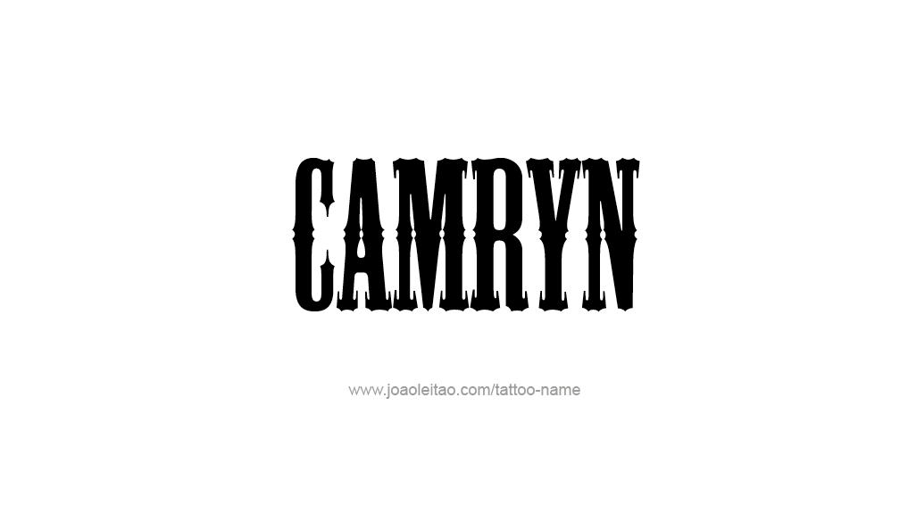 Tattoo Design Name Camryn  